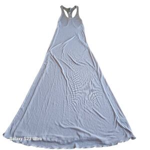Free people Sz S cream tank long dress Racerback